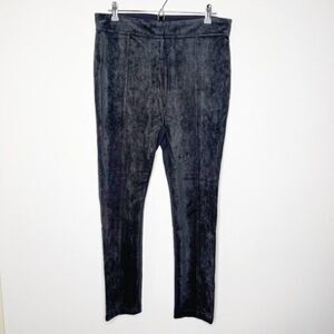 CALVIN KLEIN Gray Faux Suede Leggings